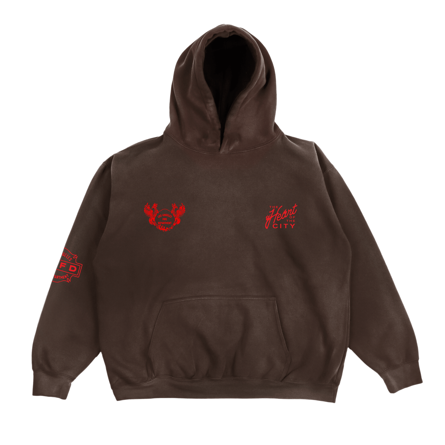 LAFD Heart of the City Hoodie (Brown)