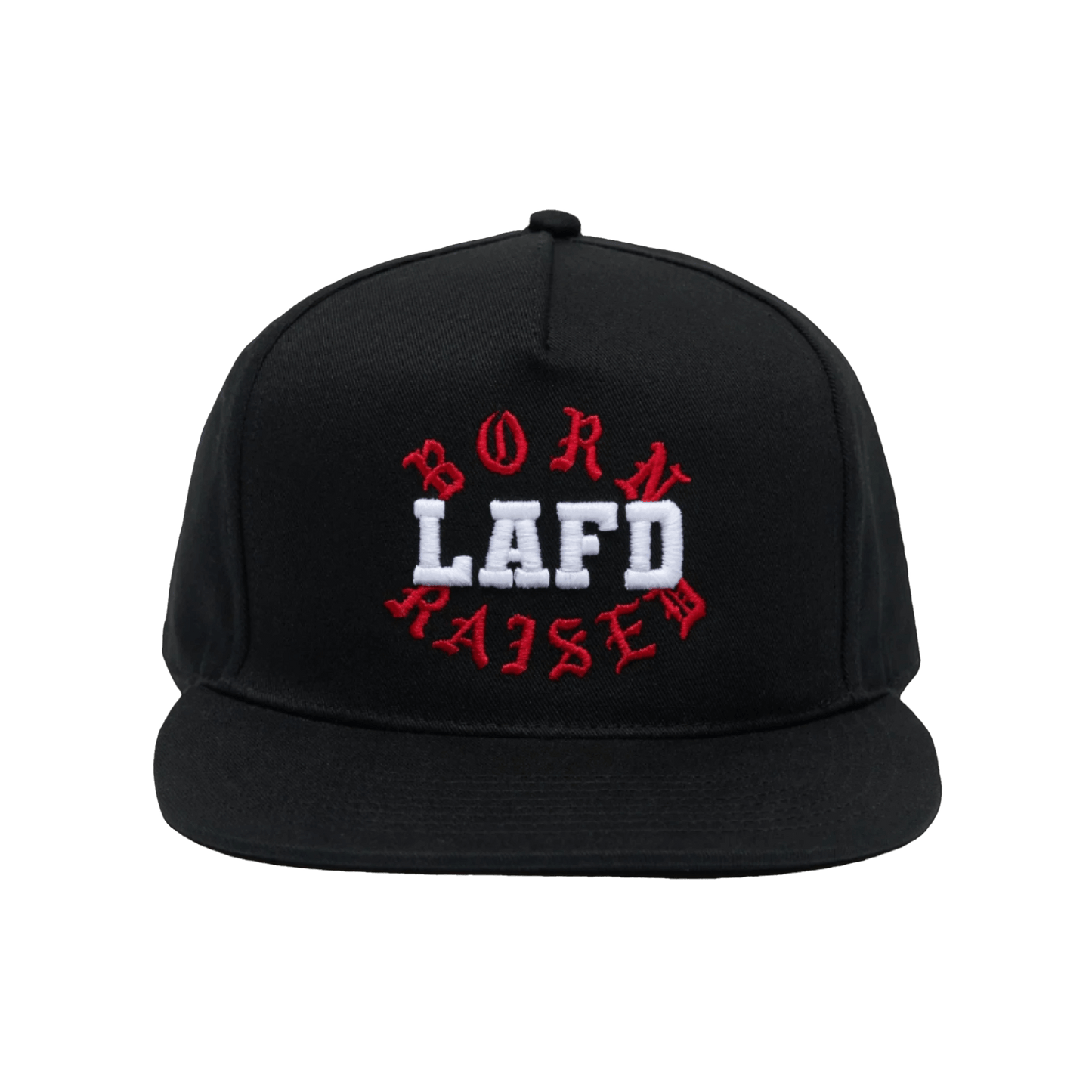 BORN X RAISED + LAFD Station Rocker Snapback (Black)